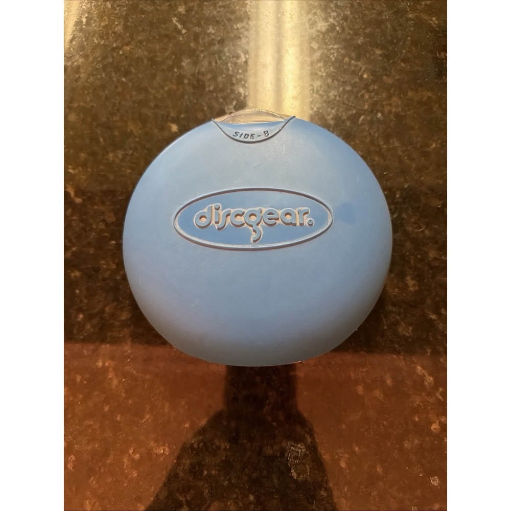 DiscGear Discus 20 Disc CD DVD Holder Hard Shell Blue 2 Side Storage Carry Case